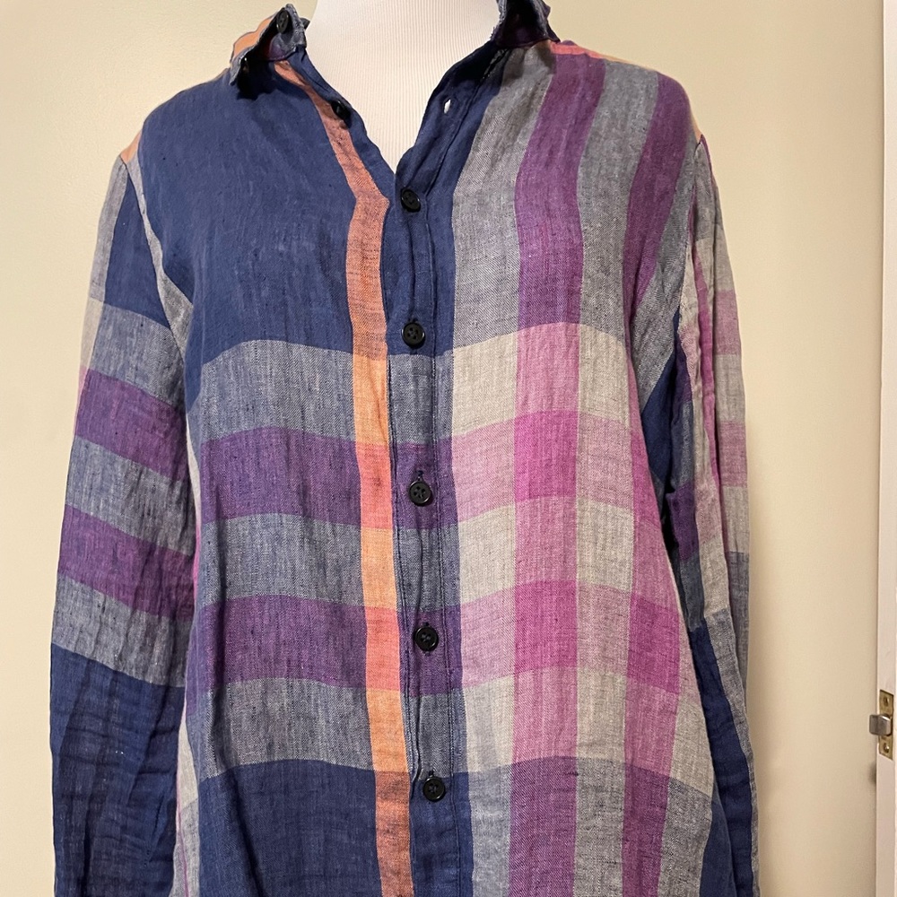 CP Shades linen button up.  Size small